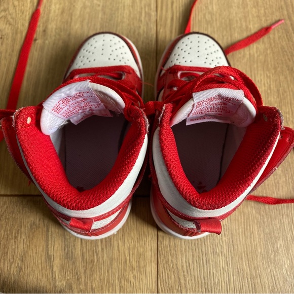 Nike Dunk High PS 'Championship Red' Shoes Toddler Size 8c - Picture 8 of 10